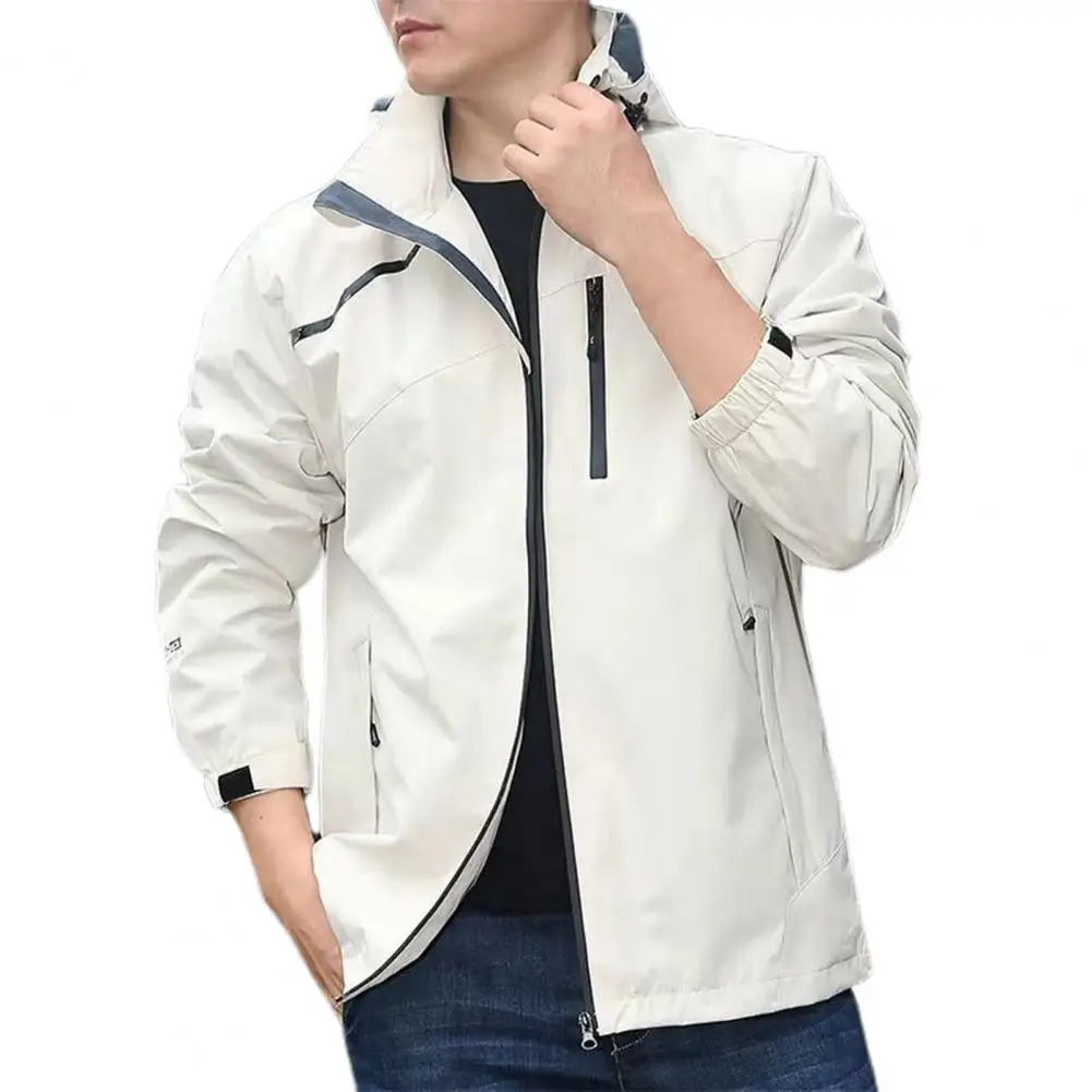 Cappotto giacca a vento da uomo stile Europa America Giacca impermeabile antivento Capispalla bomber da uomo traspirante Arrampicata all'aperto