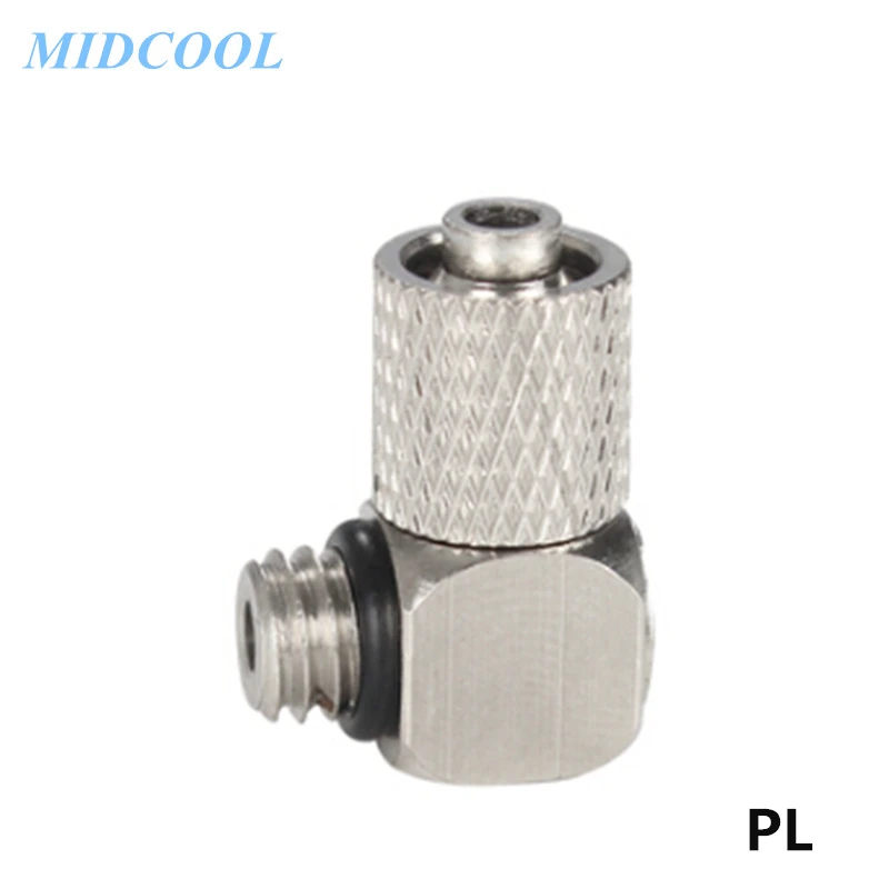 Miniature Tracheal Quick Connector Fitting PC/PL4-M5/M6 PC/PL6-M5/M6 Elbow 90 Degree Straight Through Quick Screw Universal