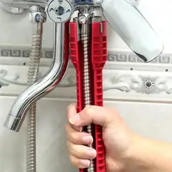 Flume Wrench Sink Faucet Key Plumbing Pipe Wrench 8 In 1 Anti-slip Kitchen Repair Plumbing Tool Bathroom Wrenches Sets