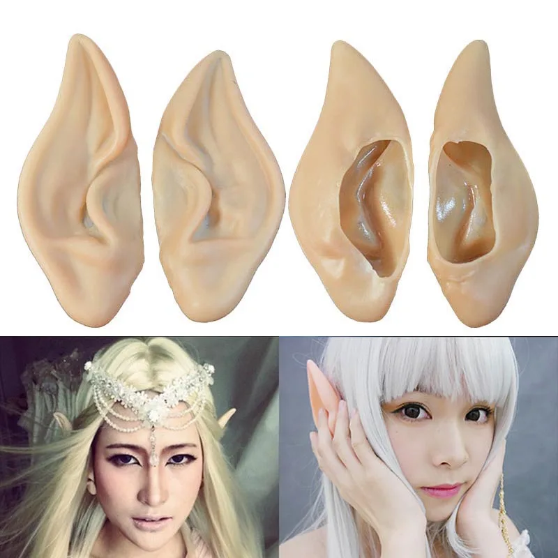 Elf Ear Latex Fairy Ears Cosplay Accessories  Party Role-playing Props    Easter Wedding Festival