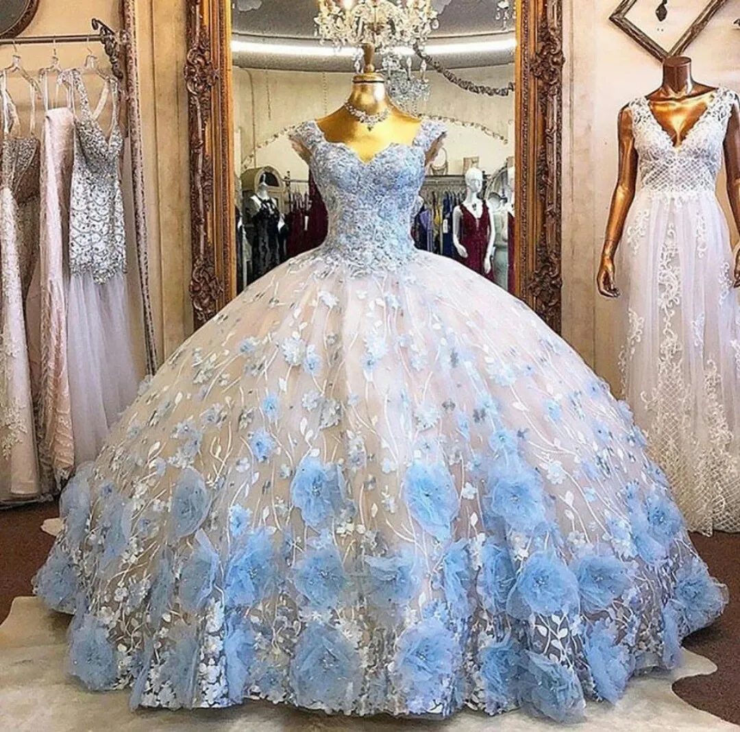 Zoete 16 Prinses Quinceanera Jurken Sexy Off Schouder 3D Kant Applicaties Formele Pageant Baljurk Voor Meisjes Custom Made Vestido