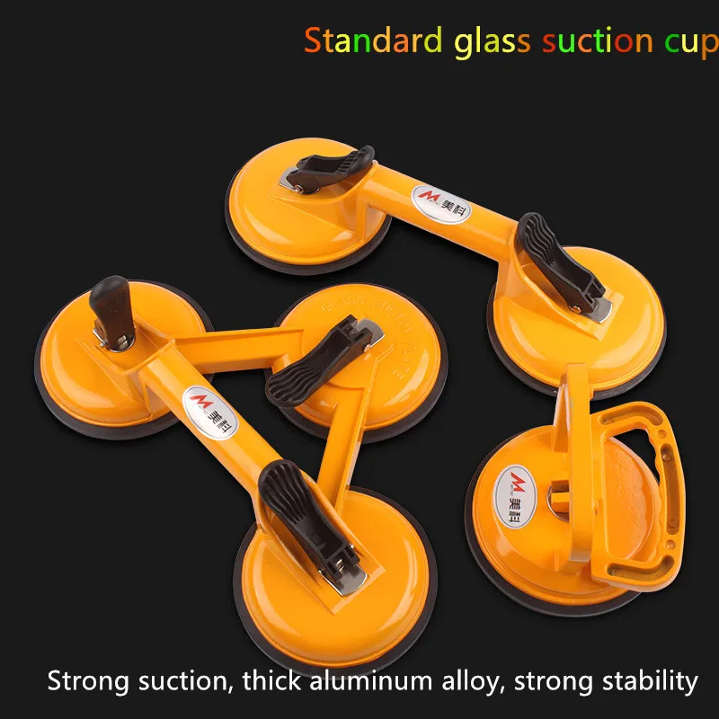 Vacuum Suction Cup Glass Lifter Powerful Glass Tile Carrier Gripper Sucker Plate for Glass Tiles Mirror Granite Lifting Tool