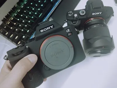 Funda de cámara de goma de silicona suave para Sony A7R A7S, funda protectora de cuerpo