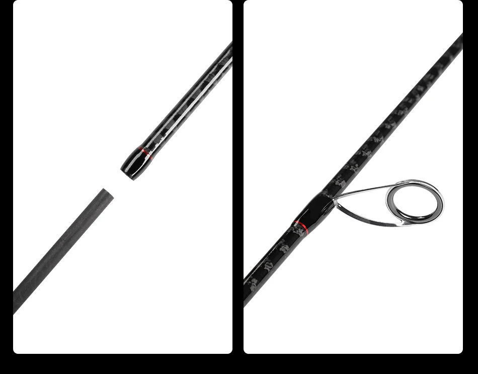 Noeby Spinnerei Casting Angelrute 2,13 m 2,29 m M MH Power 2 Abschnitt Süßwasser Stangen Locken Gewicht 7-35g für Bass Angelrute – Detail 14