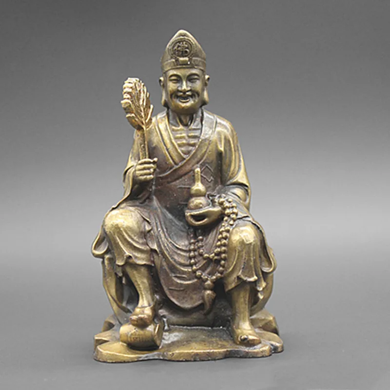 

Jigong ornaments geomantic bronze, zhenzhai ward off evil spirits Exquisite Jigong Buddha crafts and ornaments