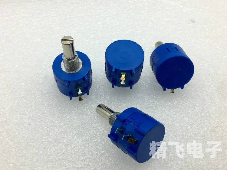 Original new precision multi turn potentiometer 10 turns 20K resistance 3590S-2-203 shaft length 20mm no text printed (SWITCH)