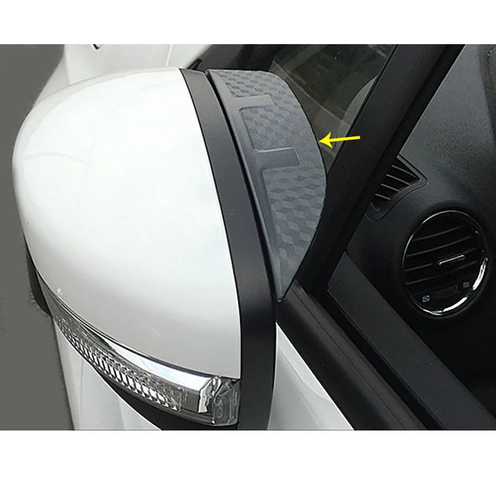 Car Stick Rear View Mirror Trim Rain Eyebrow Shield Sun Visor Shade Frame For Mitsubishi Outlander 2016 2017 2018 2019 2020 2021