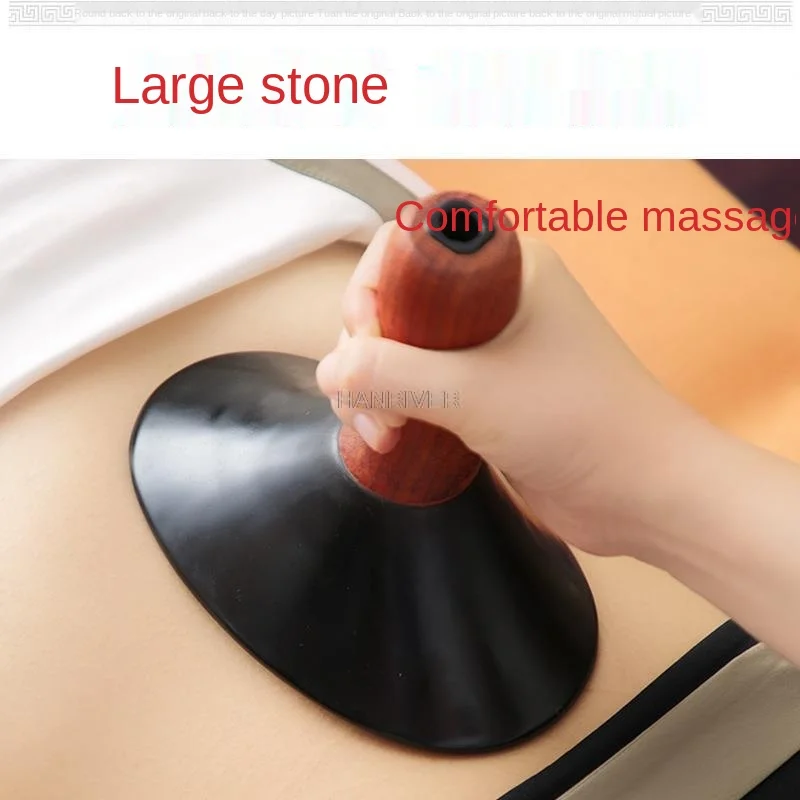 Stone needle temperature moxibustion apparatus on abdominal organ hot compress massage moxibustion smokeless pot body massager