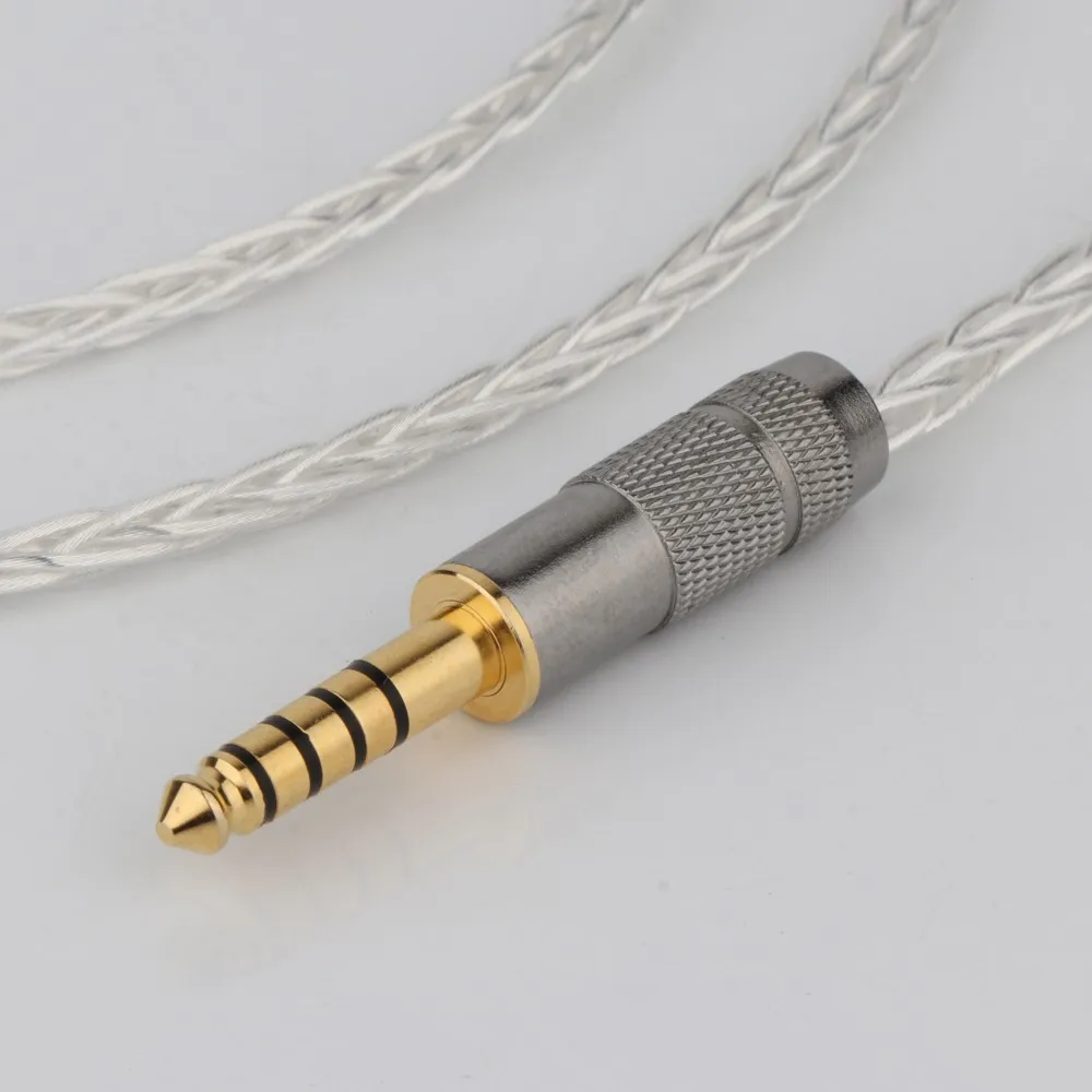 Preffair Stecker auf Stecker, symmetrisches 8-adriges OCC-versilbertes Kopfhörerkabel für HD598 HD559 hd569 hd579 hd599 hd558 hd518 – Detail 3