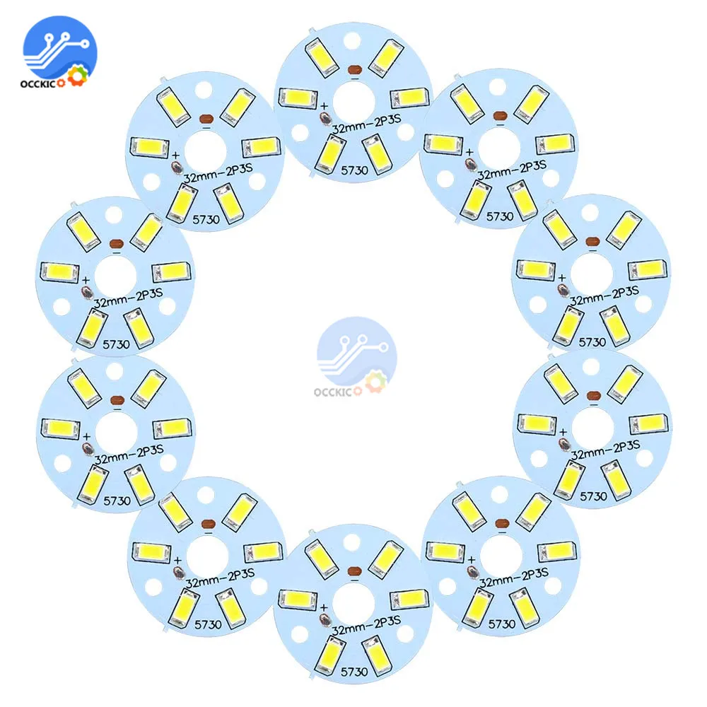 10PCS 3W 5730 White LED Emitting Diode SMD Highlight Lamp Panel LED Board