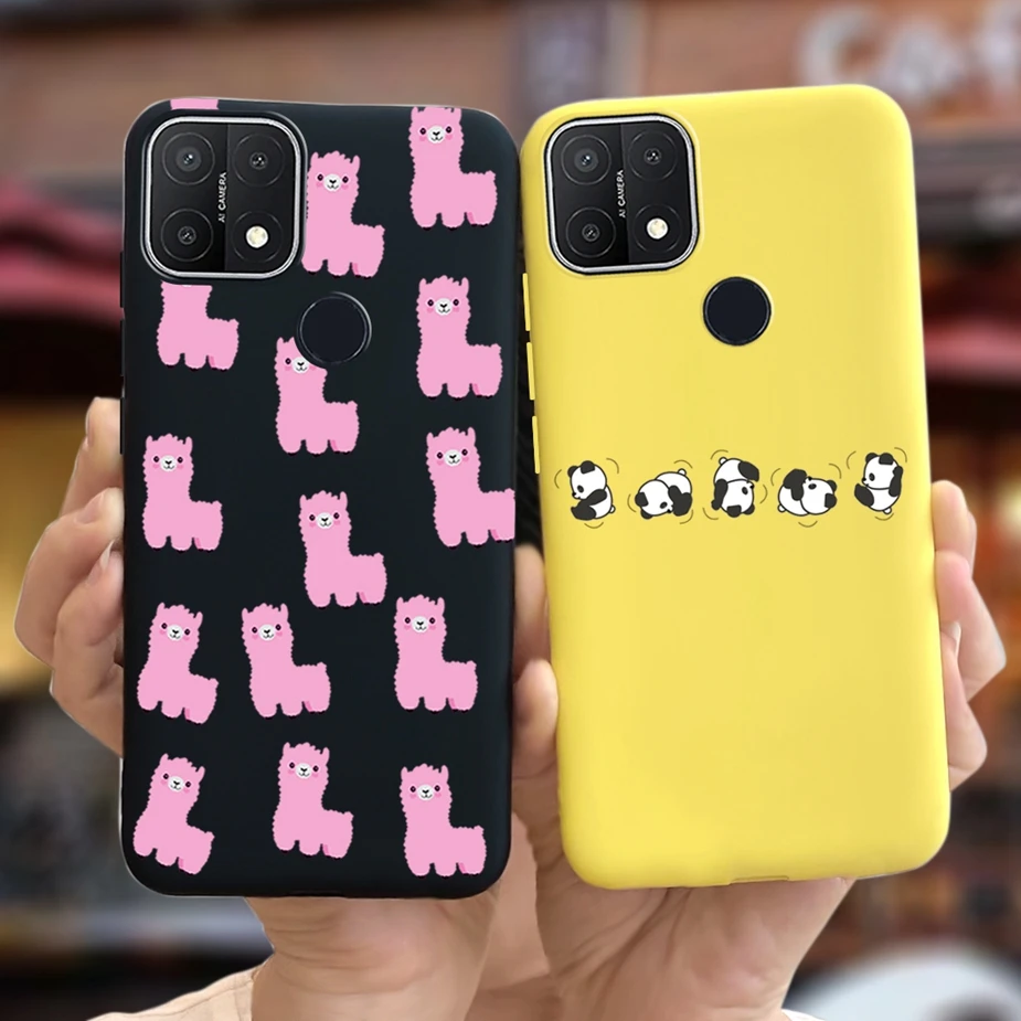 For Oppo A15 Oppo A15s Case CPH2179 Soft Slim Colorful Flowers Phone Cases For Oppo A15 CPH2185 OppoA15 s Back Cover Full Bumper