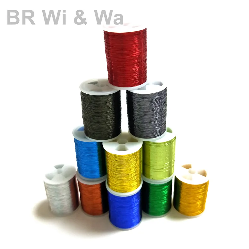 BR Wi&Wa  Metallic Thread  200m/Spool  150D Fishing Rod Component DIY Rod Building Repair