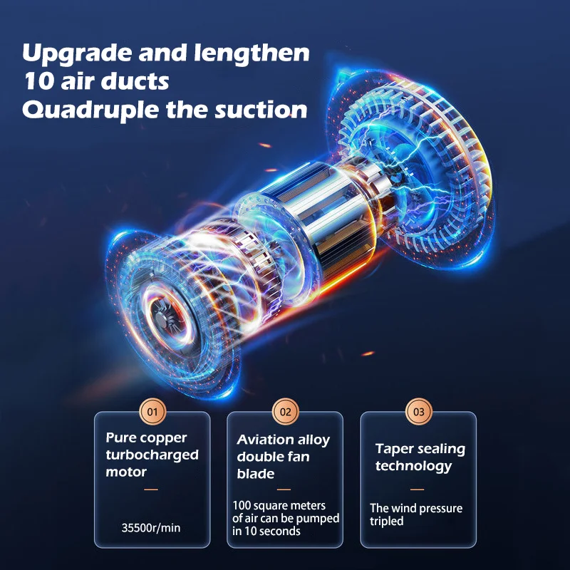 Dual Purpose Car and Home Vacuum Cleaners Cleaner Suspension Wireless Charging Appliance Vacuum Cleaner Wireless Hand held