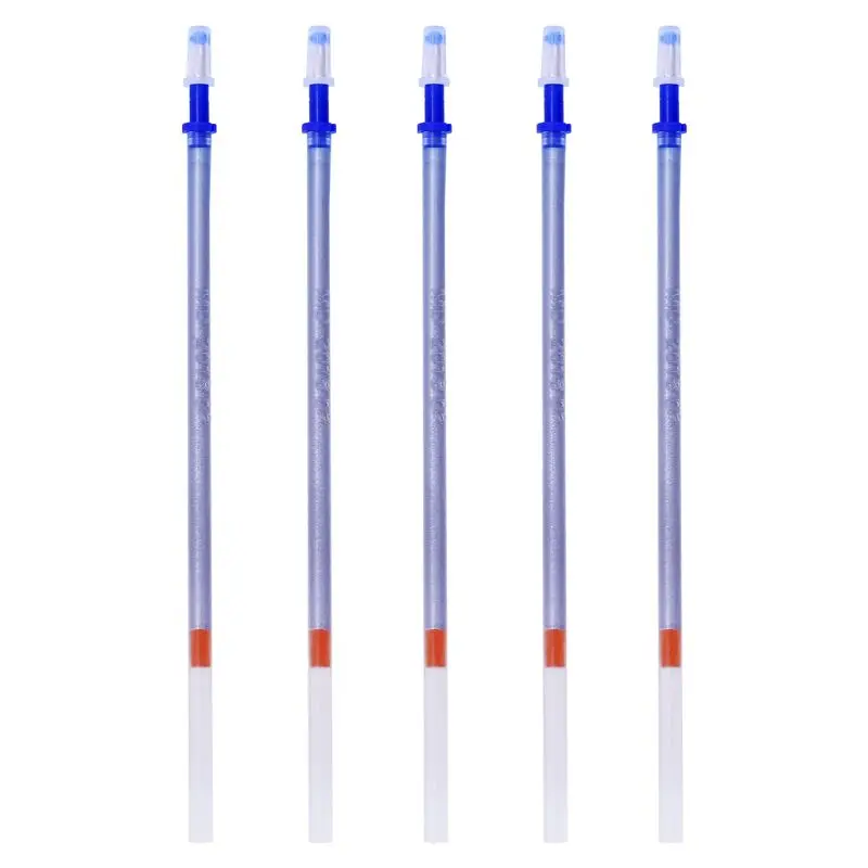 Ricarica penna solubile cancellabile in acqua argento 5 pezzi per marcatore in pelle in tessuto marcatura strumenti per cucire su misura Craft