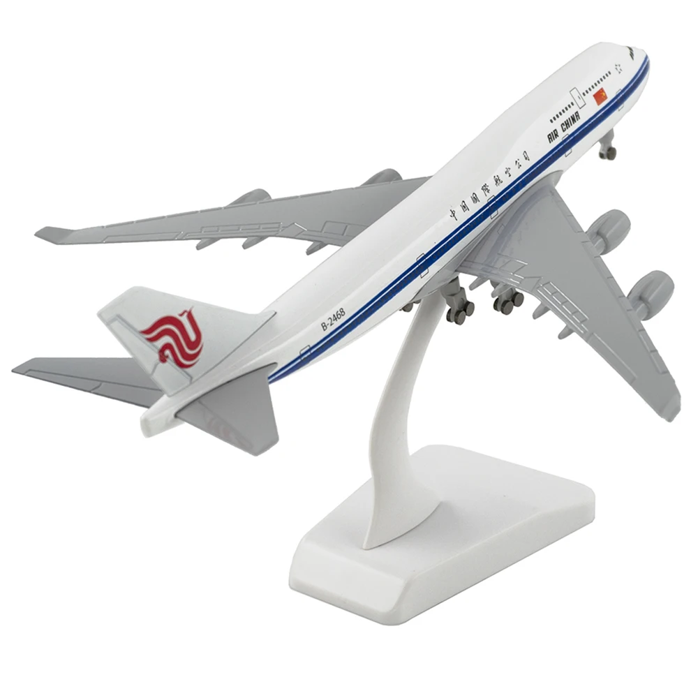 20cm Aircraft Air China Boeing 747 with Landing Gear B747 Alloy Plane Model Toys Children Kids Gift for Collection