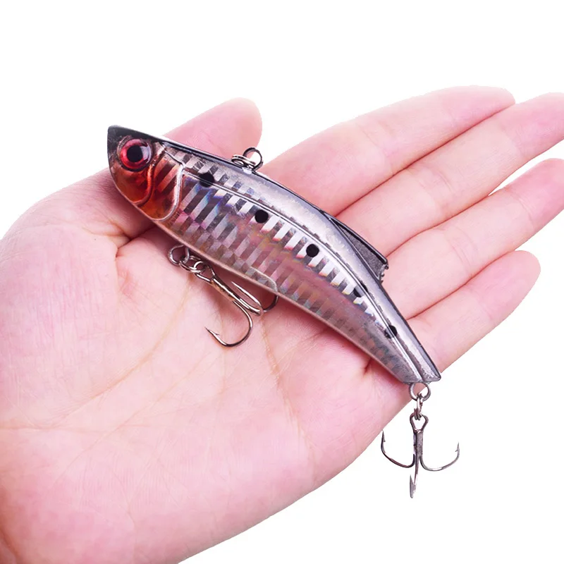 1Pcs VIB Winter Ice Sea Fishing Lures 9cm 26.5g Hard Crankbait Wobblers Artificial 5 Colors Trolling Carp Fishing Accessories