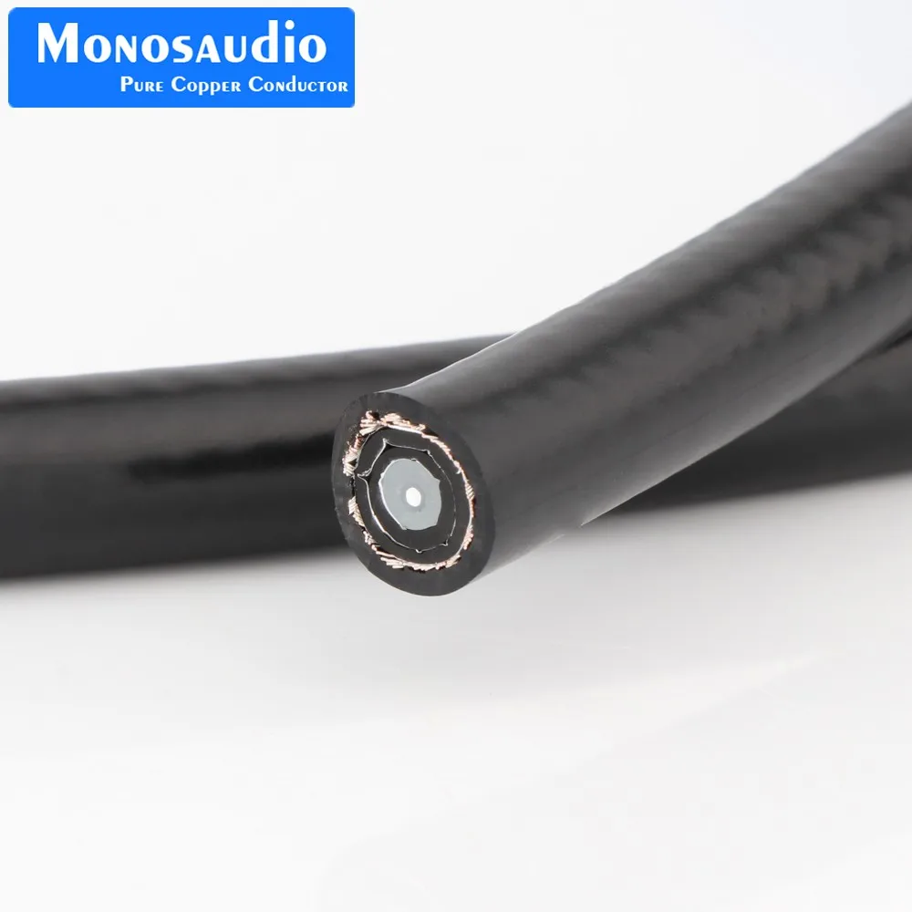 Monosaudio PS75 Hi-END 75ohm czyste srebro RCA kabel sygnałowy 750HM kabel koncentryczny czyste srebro kabel połączeniowy