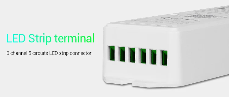 MiBoxer WL5  2.4G  5 IN 1 WiFi LED Controller For Single color  CCT RGB RGBW RGB+CCT Led Strip；Support Alexa Voice