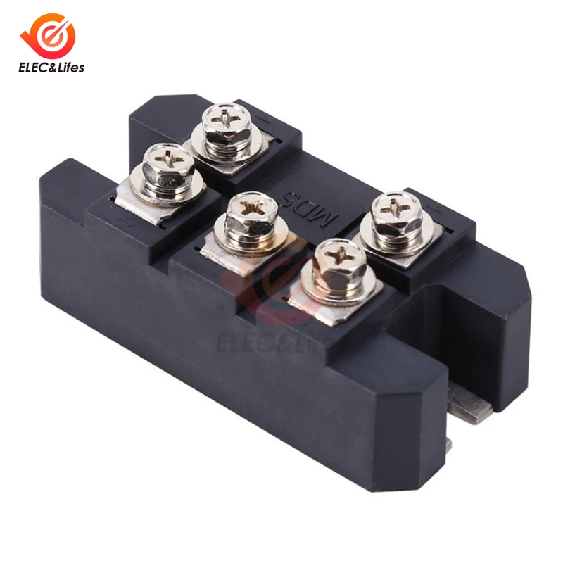 MDS150A 3-Phase Diode Bridge Rectifier 150A Amp 1600V Copper 150 Celsius 80x40x33mm Metal Case Diode Bridge Control