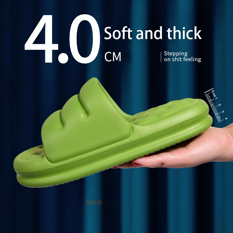 NEW EVA Men Slippers SofT Slides Men Sandals Soft indoor Bathroom Home slippers Women Thick Sole Anti-slip Mute Summer Shoes