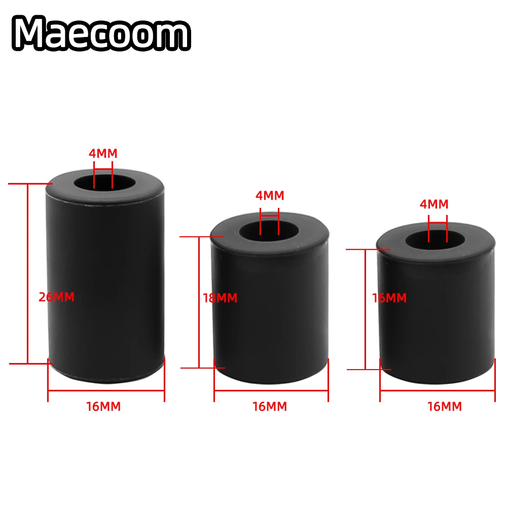 Colonne de droeling de lit chaud d'espacement solide de silicone à hautes températures pour CR-10 CR10S Ender-3 PRO Prusa I3 pièces d'imprimante 3D