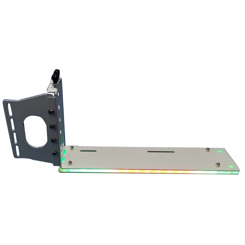 

Graphics Card Vertical Holder Computer PCIe 3.0 Vertically GPU Bracket Case kickstand base with LED 12V RGB 4Pin