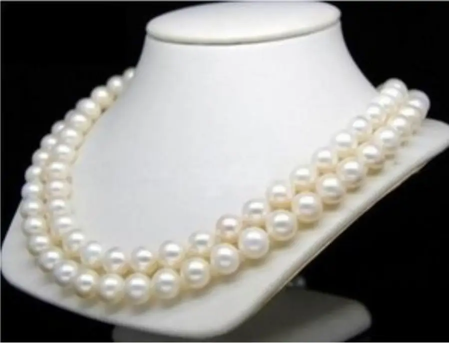 

Round 35" AAAA 5-6 MM Natural White South Sea Pearl Necklace 14k/20 Gold Clasp