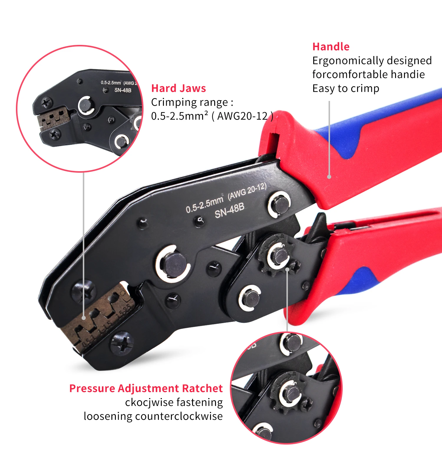 SN-48B connettore per cavo elettrico per auto pinza a crimpare spina Automotive impermeabile 1/2/3/4 Pin Motocycle Truck Harness maschio femmina