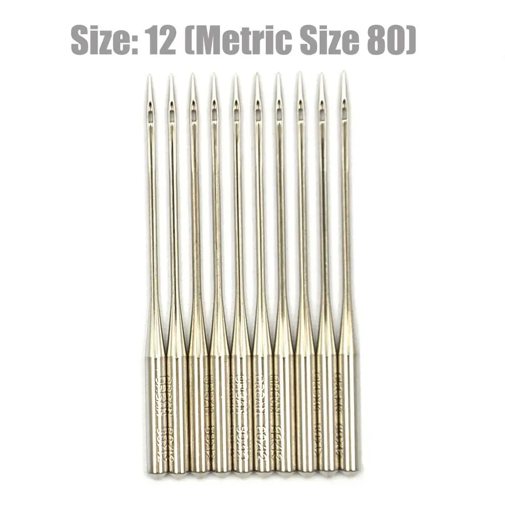Assorted Replacement Home Sewing Machine Needles, Size 8-18