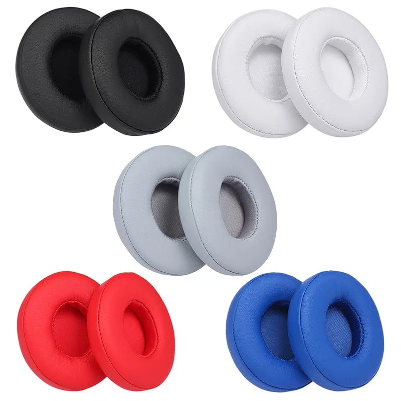 Earpads de substituição para Beats Solo, almofadas com fio, fones de ouvido sem fio, White Print, Solo 3, Solo 3