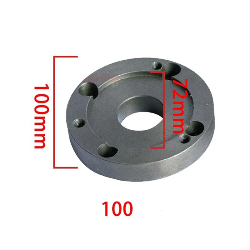 125MM 100MM back plate, small lathe accessories instrument lathe accessories, chuck cover, connecting plate