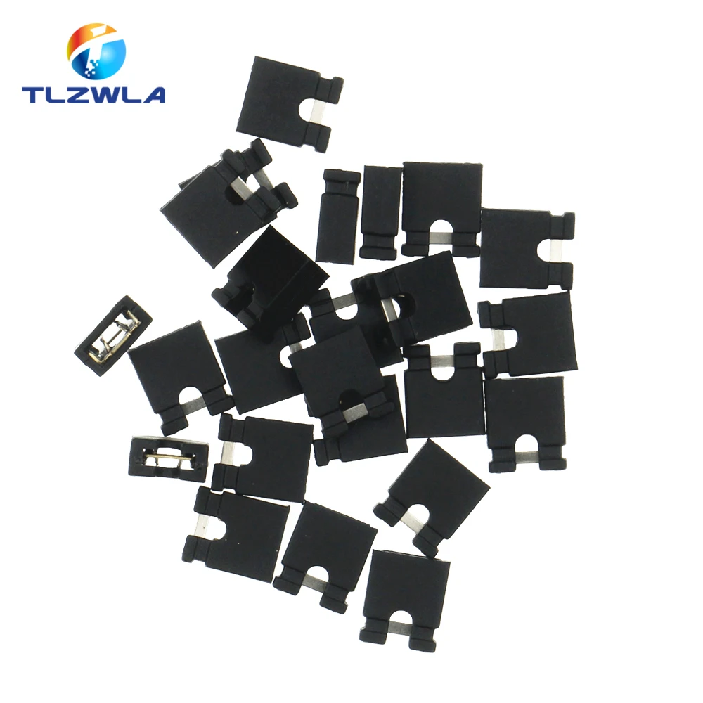 100PCS Pin Header Jumper Blocks Connector 2.54MM For 3 1/2 Hard Disk Drive CD/DVD Drive Motherboard and/or Expansion Card G25