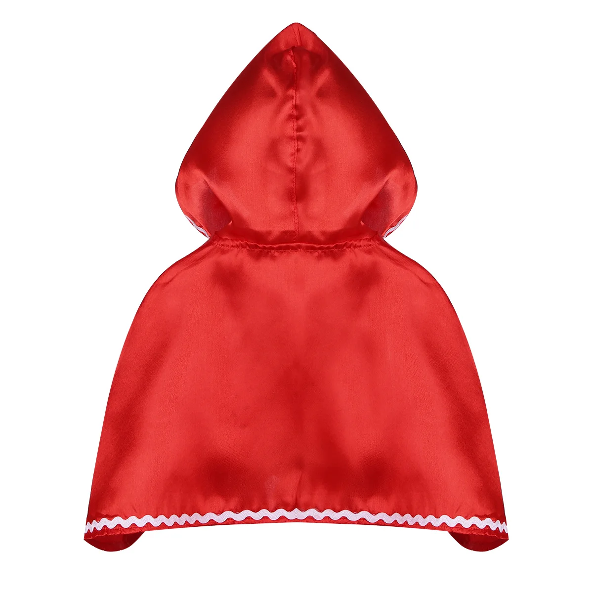 Little Red Riding Hooded Cloak Cape for Kids Girls Halloween Princess Costume Holiday Festival Party Dress Up Cape Cosplay