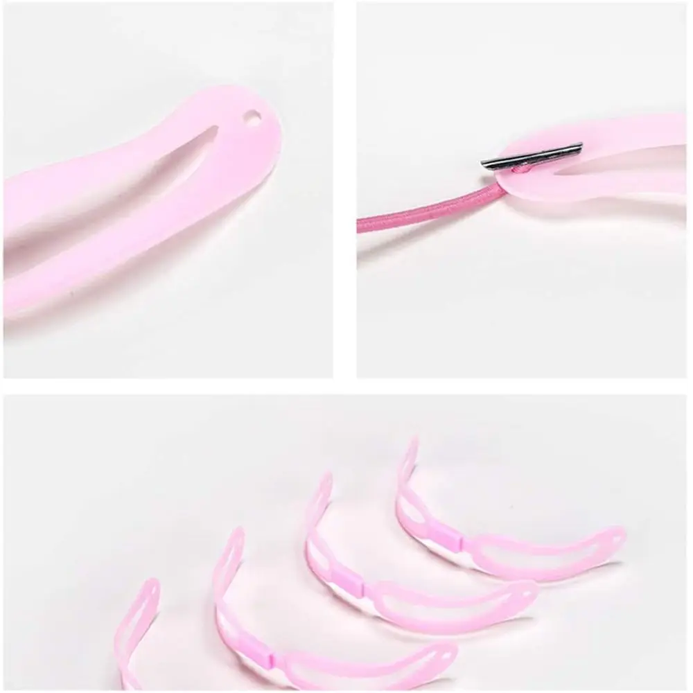 Strumenti per il trucco riutilizzabili portatili in 4 stili Kit per modellare le sopracciglia Toelettatura Stencil per sopracciglia Carta tordo