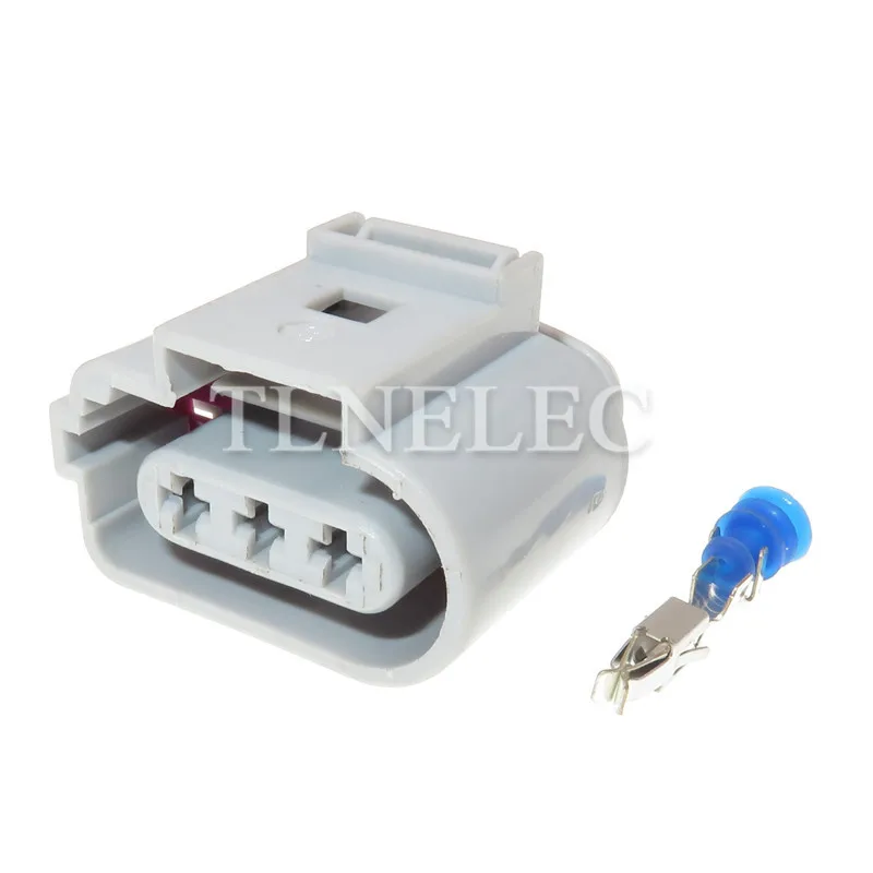 1J0973723G 3.5 MM 3 PIN Way หญิงสีเทากันน้ำอัตโนมัติหมอก Connector เซนเซอร์เพลาข้อเหวี่ยงปลั๊กสำหรับ VW Audi Skoda