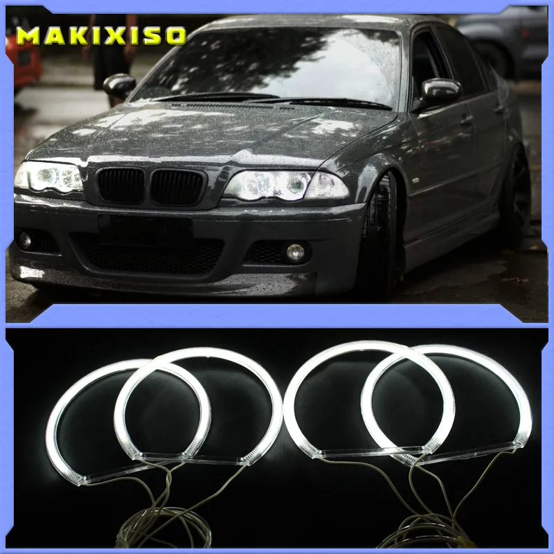 

CCFL Angel Eyes Kit Warm White Halo Ring 131mm*4 For BMW E36 E38 E39 E46 (With Original Projector)