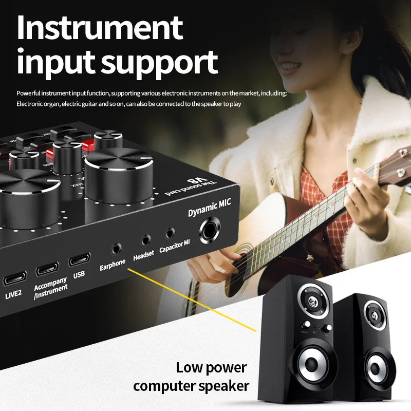 Bm 800 스튜디오 전문 콘덴서 마이크 V8 사운드 카드 가라오케 블루투스 스피커와 마이크 스탠드 콘덴서 USB 마이크