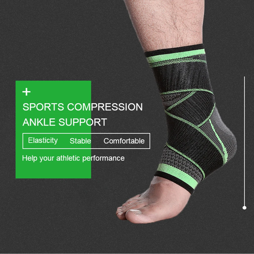 1PC Sports Ankle Brace Protective Football Ankle Support Basketball Ankle Brace Compression Nylon Strap Belt Ankle Protector