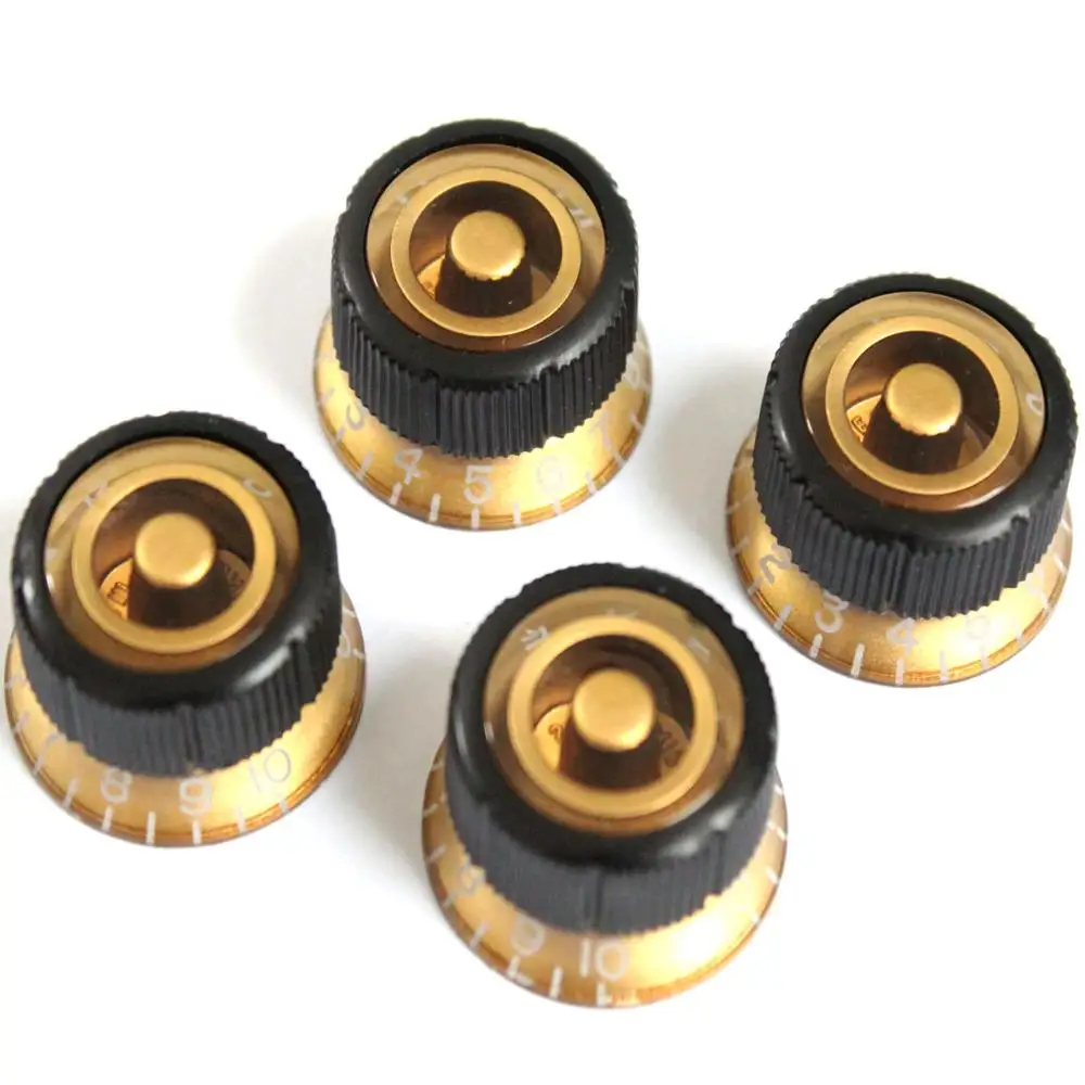 A Set of 4 pcs Speed Control Knobs for i Electric Guitar