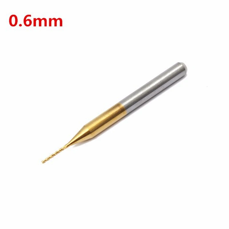 Ponta de Fresa de Carboneto Revestida de Titânio Ferramenta de Broca de Roteador Embutida para Madeira Cnc Cabeça de Metal Cortador de Ranhuras com 10 Peças