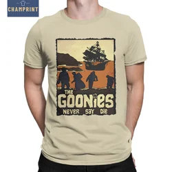 The Goonies Movie Poster T-Shirt Men Creative Cotton Tee Shirt O Neck Short Sleeve T Shirt Plus Size Clothes