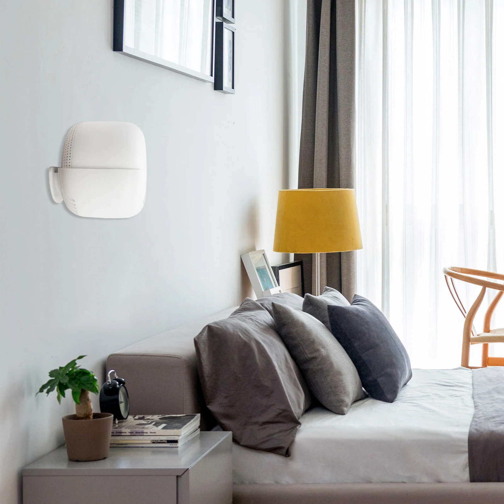 Suporte de parede para roteador wi-fi, suporte de prateleira para google nest, fácil instalação, acessório, solução que economiza espaço, suporte de parede