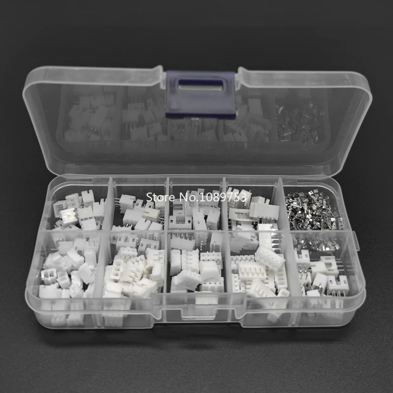 60 Sets Kit in Box 2p 3p 4p 5 Pin 2.0mm Pitch Terminal / Housing / Straight Pin Header Connector Wire Connectors Adaptor PH Kits