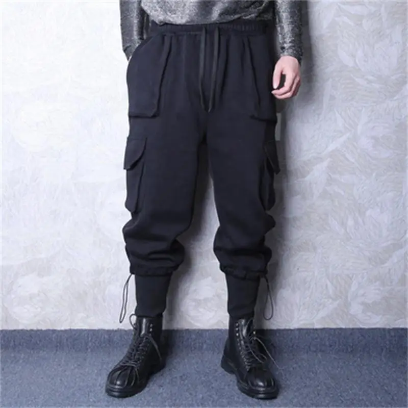 

Men's Harun Pants Spring And Autumn New Style Work Style Personality Three-Dimensional Pocket Handsome Leisure Large Size Pants