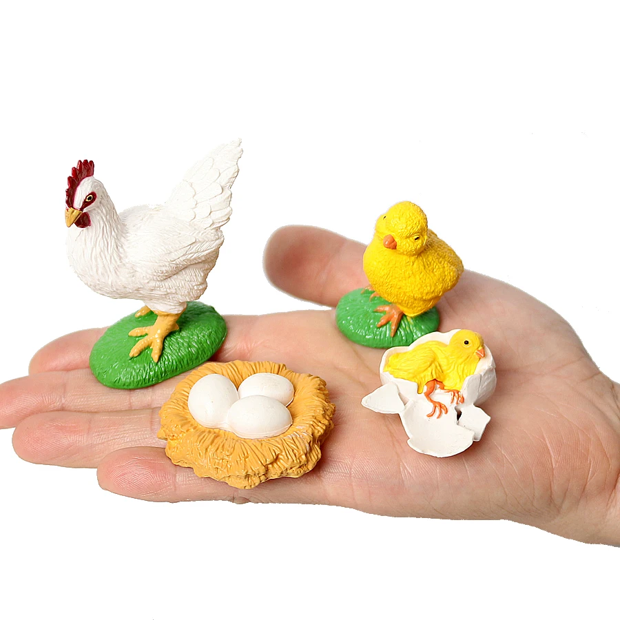 محاكاة الدجاج ، الضفادع ، النمل ، السلاحف ، دورة نمو البعوض عمل أرقام ، نابض بالحياة دورات الحياة جمع نموذج ألعاب تعليمية #6