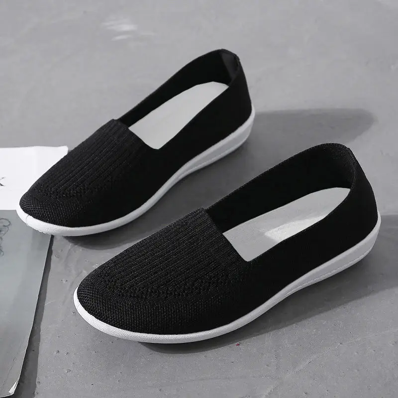 Tenis Feminino Moccasins Sneakers Flat Shoes Women Slip on Sneakers Women Casual Breathable Mesh Big Size 2021 Fashion Zapatos