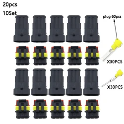5Set/10Set 3 Pin Female And Male Way Waterproof Electrical Wire Automotive Connector Plug For Car