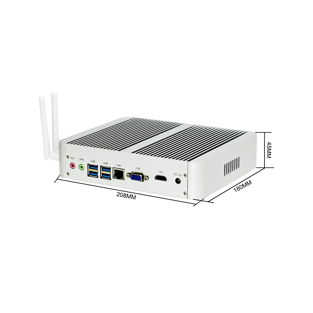 Yohirs 12e Gen Fanless Mini Pc Intel Core I5 1235u 10310u Win10 Vga Hd Wifi Dr 4 M.2 2280 Nvme Micro Office Desktop Computer