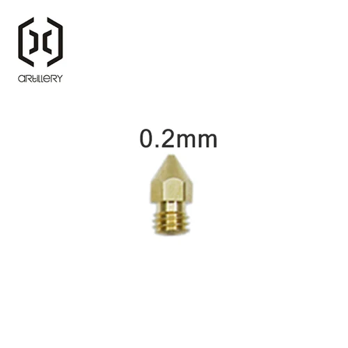 Boquilla MK8 para impresora 3D de artillería Hornet 0,2/0,3/0,4/0,5/0,6 MM adecuada para filamento 1,75