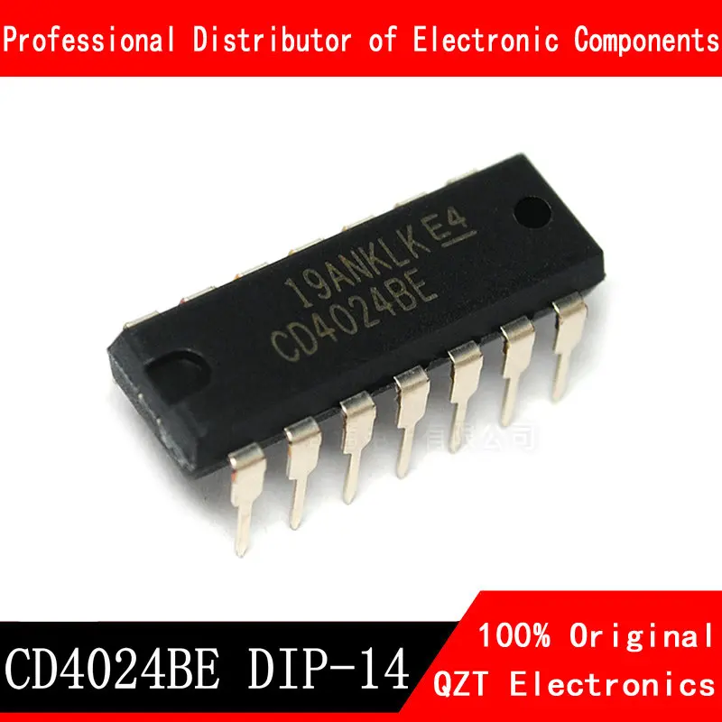 CD4024BE DIP-14 original, 10 pièces/lot, nouveau, en Stock